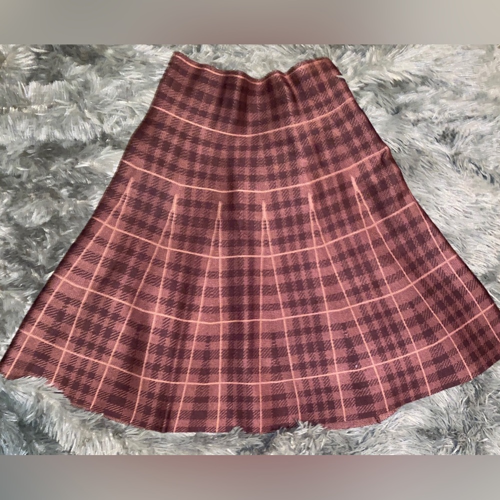 Max Studio Brown Shades Sweater Skirt